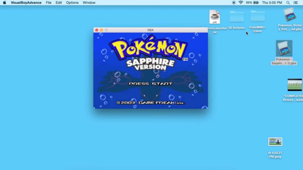 save pokemon emulator on mac